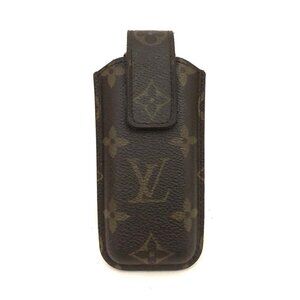 Louis Vuitton Monogram Etui Telephone Japan Cellphone Case Brown lux45-101225